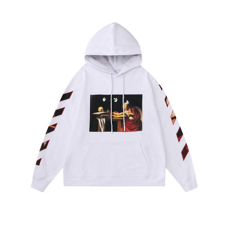 Off-White オフホワイト CARAVAGGIO OVER HOODIE OMBB037R21FLE002 WHITE パーカー