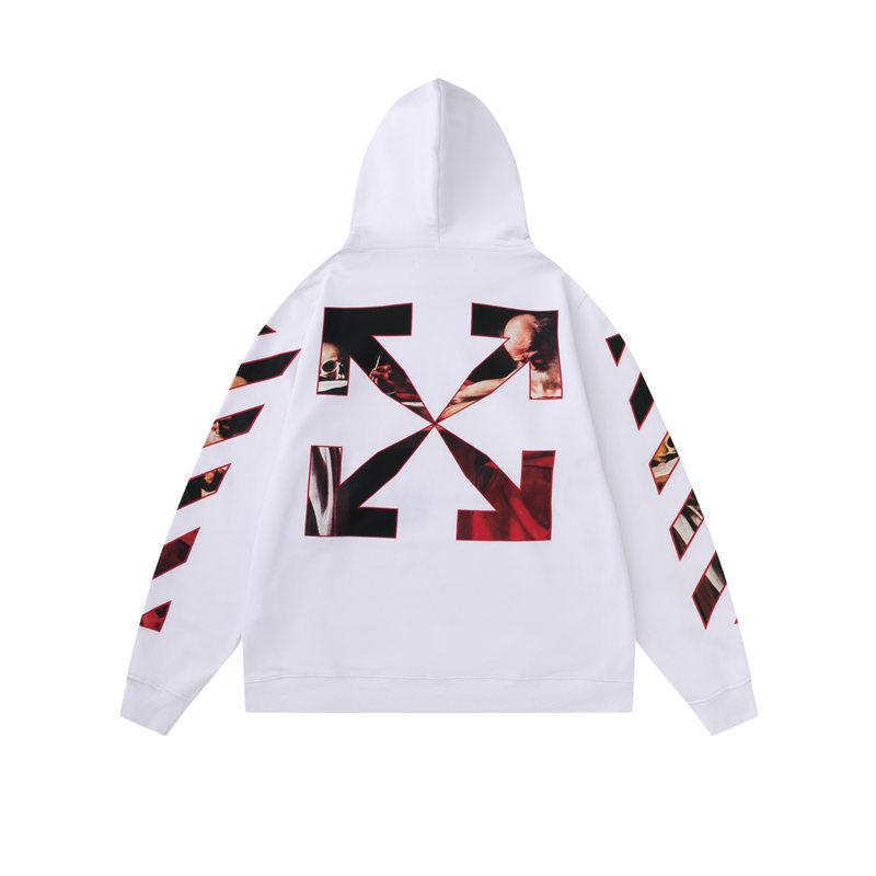 Off-White オフホワイト CARAVAGGIO OVER HOODIE OMBB037R21FLE002 WHITE パーカー