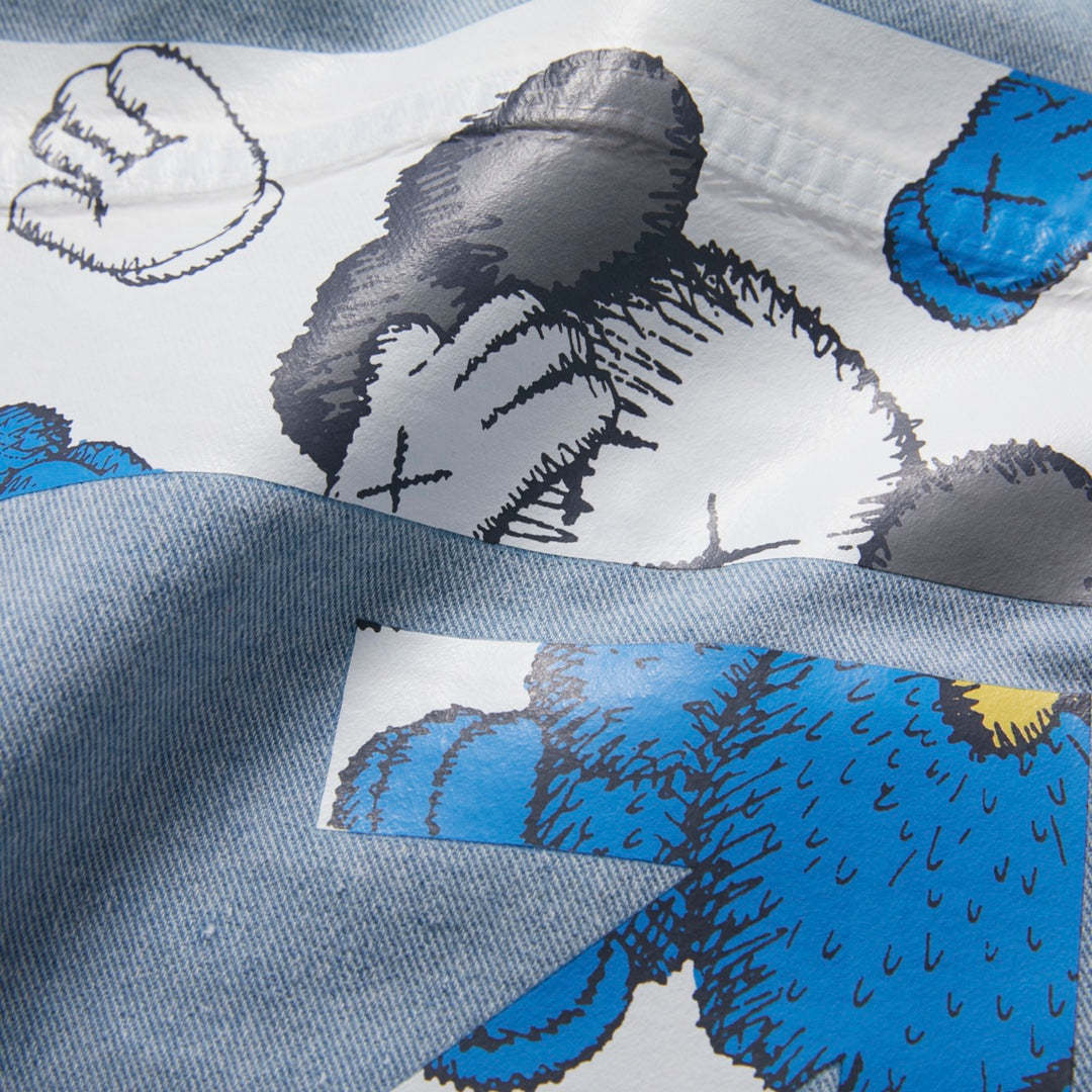 【Off-White】新しいXXプリントカジュアルデニムジャケット