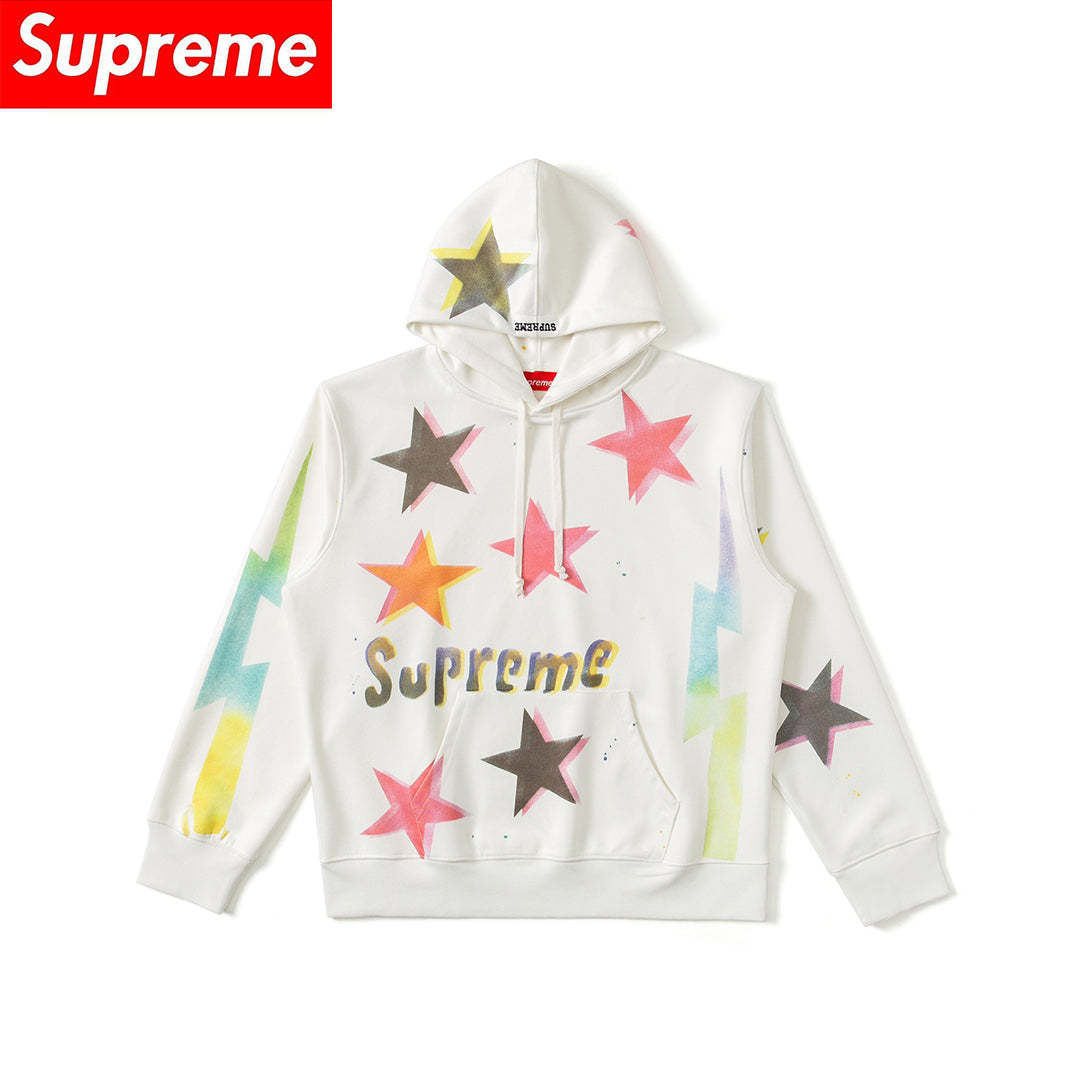 【Supreme】 21ss Week1Gonz Stars Hooded Sweatshirt スターパターンパーカー 【男女兼用】