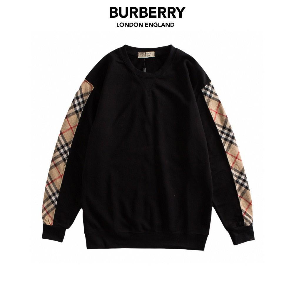 【Burberry】男女兼用 スプライシングチェック柄刺繍カーディガンカップルセーター