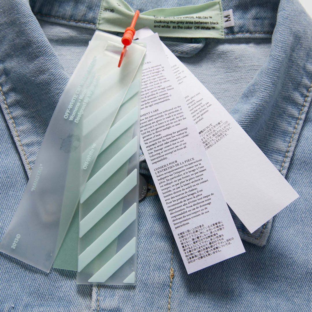 【Off-White】新しいXXプリントカジュアルデニムジャケット