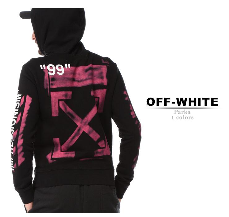 オフホワイト OFF-WHITE パーカー スウェット アームプリント プルオーバー バックプリント DIAG STENCIL ブランド メンズ トップス OWBB34R19003015