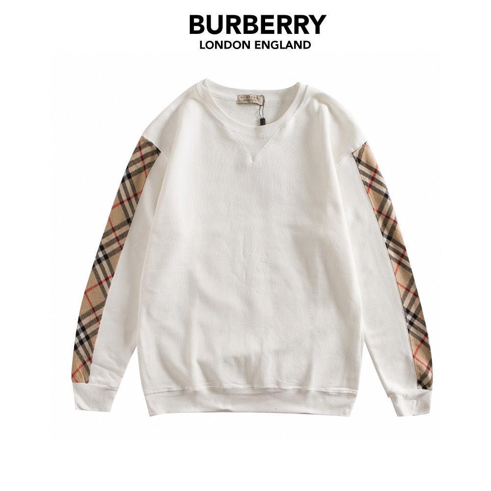 【Burberry】男女兼用 スプライシングチェック柄刺繍カーディガンカップルセーター