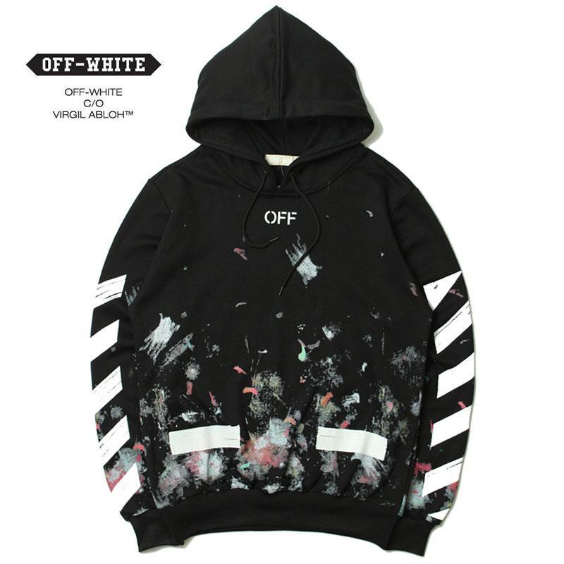 【Off-White】オフホワイト星空花火矢印フード付きセーターコート 送料無料