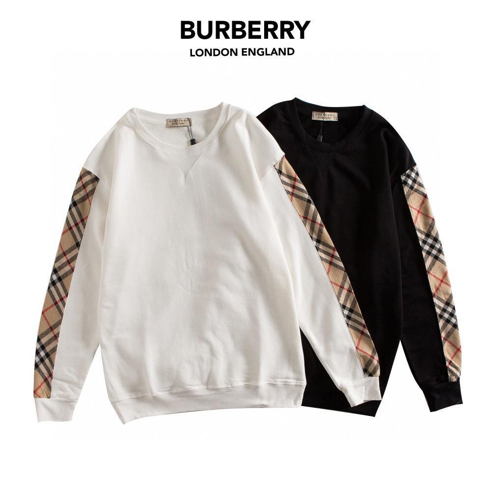 【Burberry】男女兼用 スプライシングチェック柄刺繍カーディガンカップルセーター