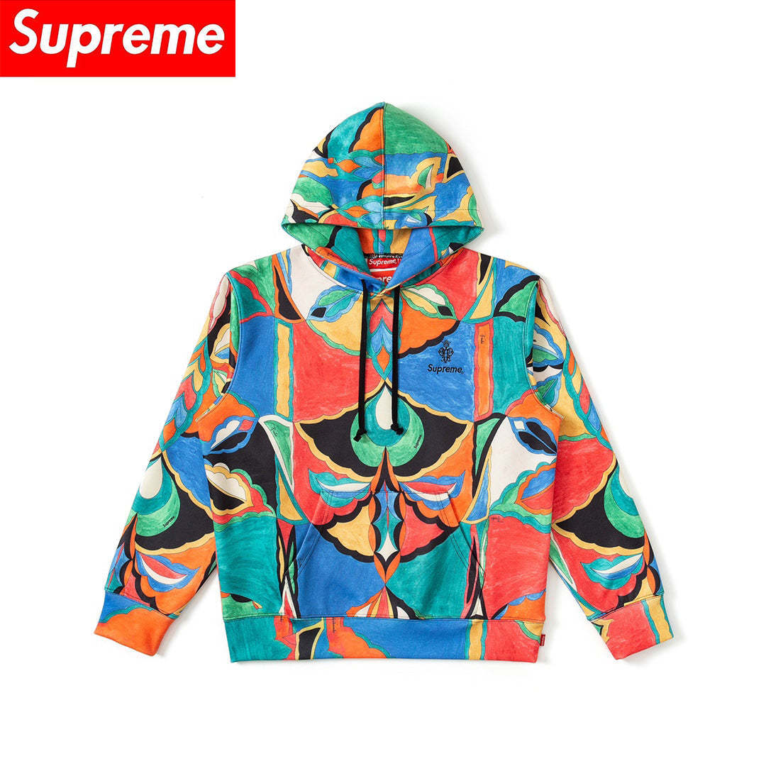 【Supreme】 22SS Week16 【 協力モデル】 Hooded Sweatshirt アーティストのペイントされたグラフィティプリントパーカー