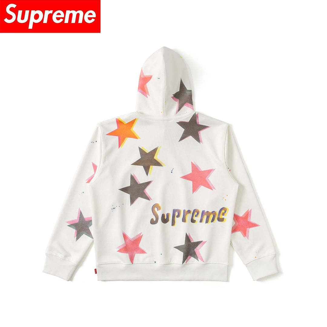 【Supreme】 21ss Week1Gonz Stars Hooded Sweatshirt スターパターンパーカー 【男女兼用】