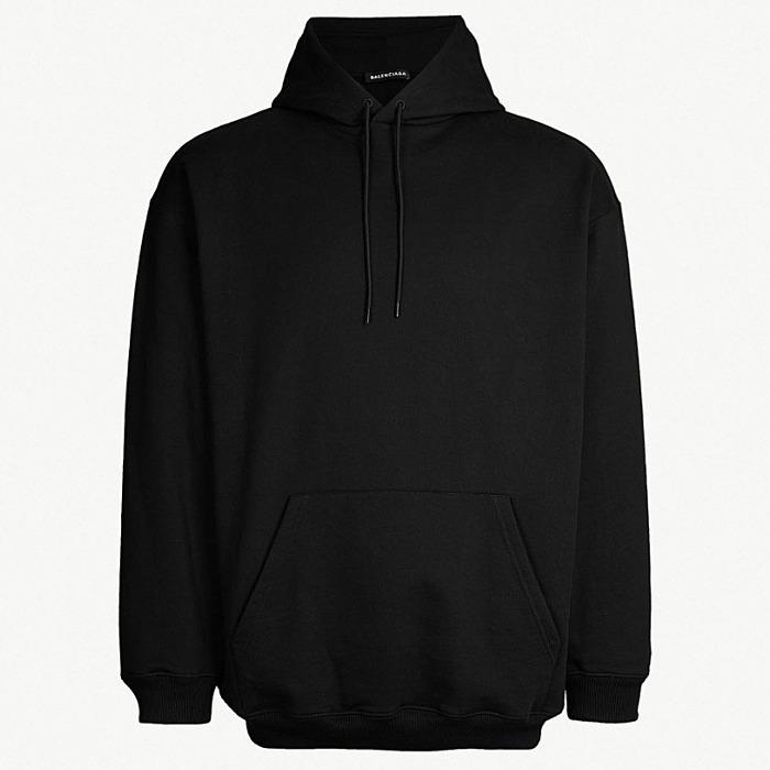 ★早期完売★BALENCIAGA ロゴプリントコットンパーカー/関税込