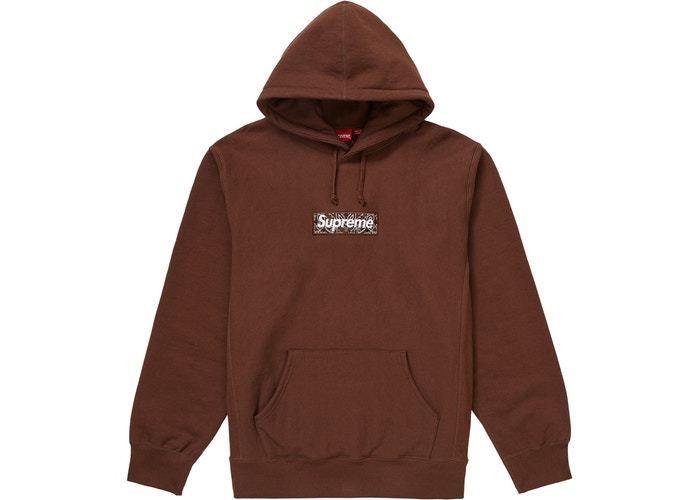 FW19/国内発送Supreme Bandana Box Logo Hooded Sweatshirt