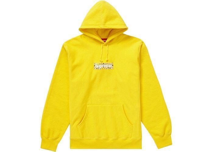 FW19/国内発送Supreme Bandana Box Logo Hooded Sweatshirt