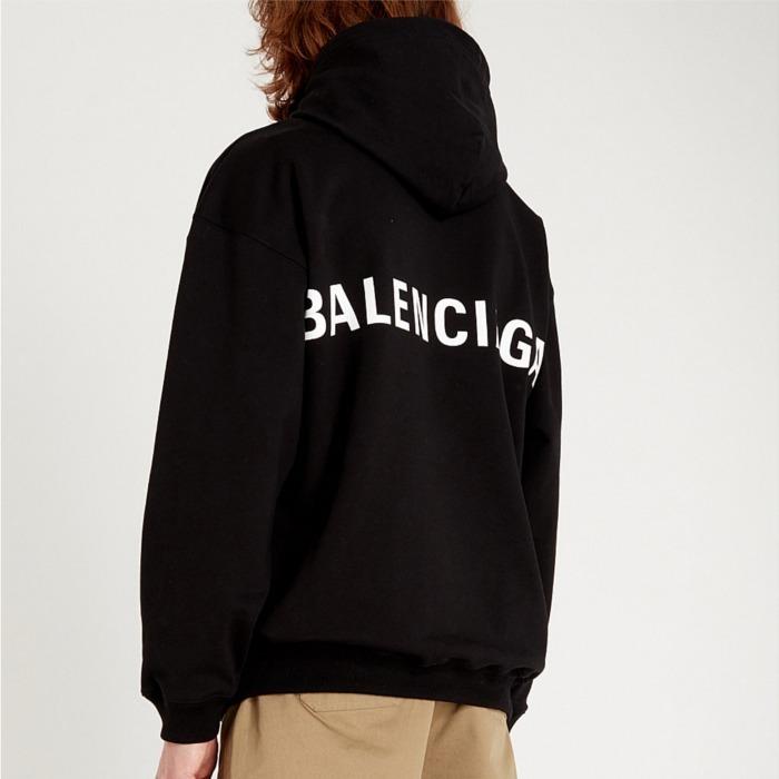 ★早期完売★BALENCIAGA ロゴプリントコットンパーカー/関税込