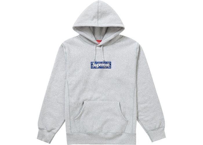 FW19/国内発送Supreme Bandana Box Logo Hooded Sweatshirt