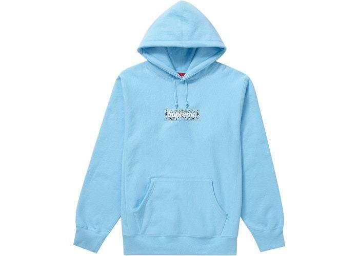 FW19/国内発送Supreme Bandana Box Logo Hooded Sweatshirt
