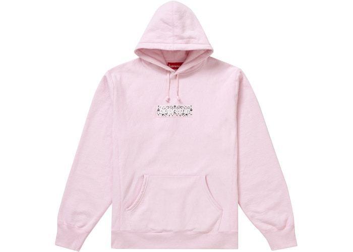 FW19/国内発送Supreme Bandana Box Logo Hooded Sweatshirt